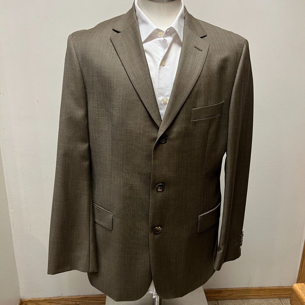 Hugo Boss x Barneys Mens Three Button ROSSELLINI Movie Wool Sport Coat 42R